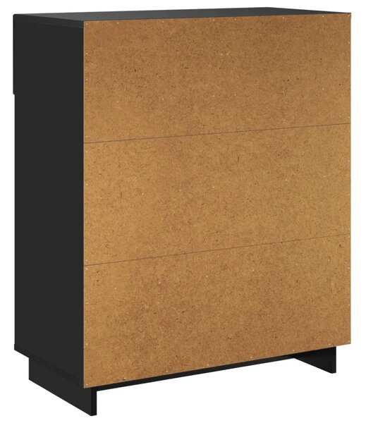 Ormarić za cipele 73 x 38 x 87 5 cm Konstruirano drvo Crna - Crna