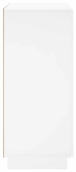 Ormarić za cipele 73 x 38 x 87 5 cm Konstruirano drvo - Bijela visokog sjaja