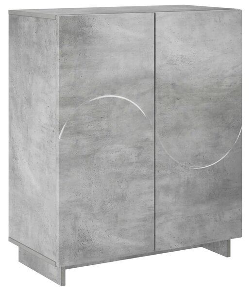 Ormarić za cipele 73 x 38 x 87 5 cm Konstruirano drvo - Betonska siva