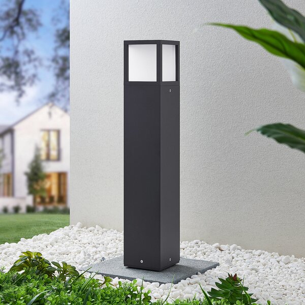 Lucande LED putna svjetiljka Dewari, 65 cm, tamno siva, IP54, Sivo, Aluminij