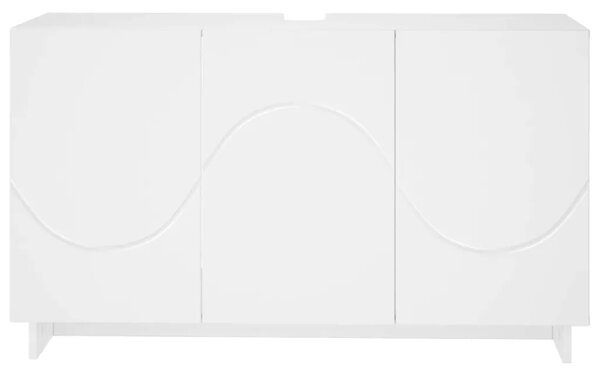 Kupaonski ormarić Bijela 101 x 41 x 58 cm konstruirano drvo - Bijela