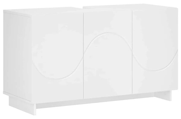 Kupaonski ormarić Bijela 101 x 41 x 58 cm konstruirano drvo - Bijela
