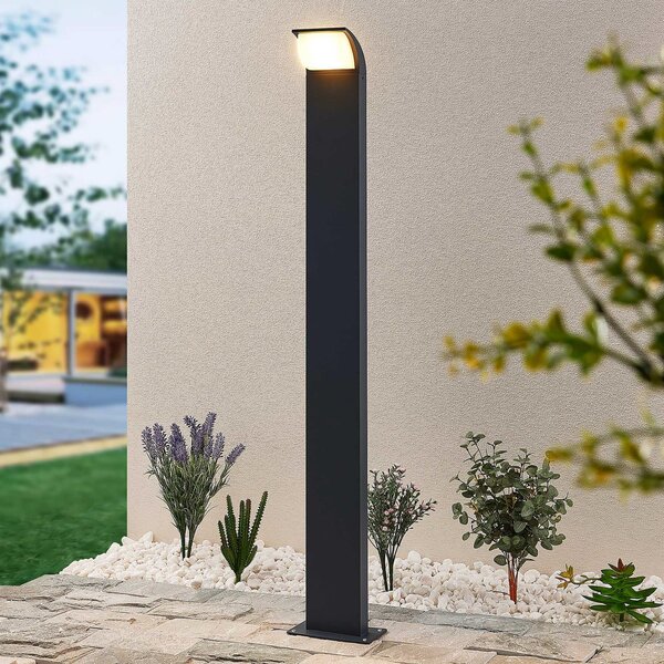 Lucande LED putna svjetiljka Tinna, 100 cm, antracit, IP65, Crno, Aluminij