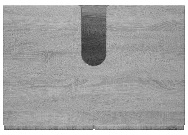 Kupaonski ormarić Siva Sonoma 60 x 41 x 58 cm Konstruirano drvo - Siva Sonoma