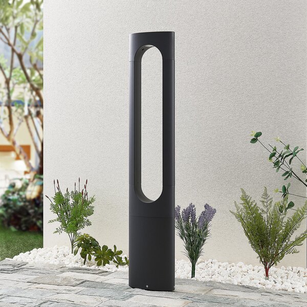 Lucande LED putna svjetiljka Fenti, 90 cm, antracit, aluminij, Crno, Metal