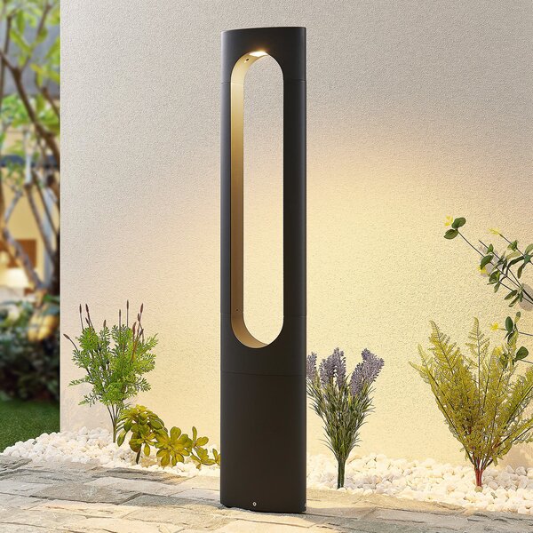 Lucande LED putna svjetiljka Fenti, 90 cm, antracit, aluminij, Crno, Metal