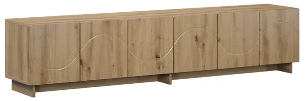 TV stalak 180 x 34 5 x 40 cm Hrast artisan Konstruirano drvo - Hrast artisan 179.5 x 34.5 x 40 cm