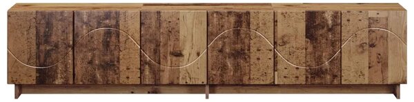 TV stalak 179.5 x 34.5 x 40 cm Staro drvo Konstruirano drvo - Staro drvo 179.5 x 34.5 x 40 cm