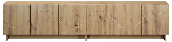 TV stalak 180 x 34 5 x 40 cm Hrast artisan Konstruirano drvo - Hrast artisan 179.5 x 34.5 x 40 cm