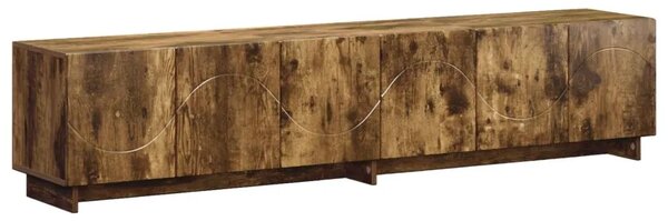 TV stalak 180 x 34 5 x 40 cm Dimljeni hrast Konstruirano drvo - Dimljeni hrast 179.5 x 34.5 x 40 cm