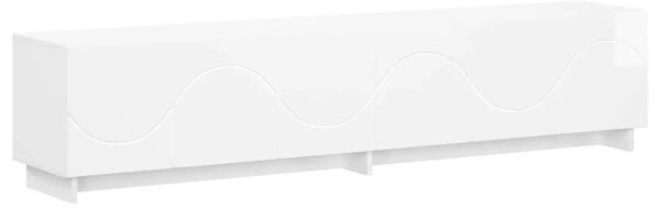 TV stalak 180 x 34 5 x 40 cm Bijela visokog sjaja - Bijela visokog sjaja 179.5 x 34.5 x 40 cm
