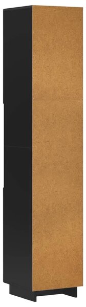 Kupaonski ormarić Crna 36.5 x 38 x 180 cm Konstruirano drvo - Crna