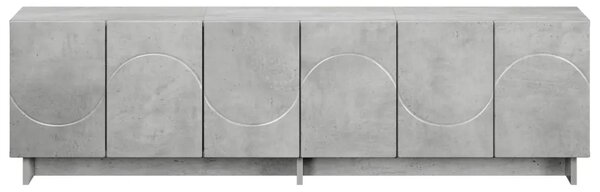 TV stalak 140 x 34 5 x 40 cm Betonska siva Konstruirano drvo - Betonska siva 140 x 34 5 x 40 cm