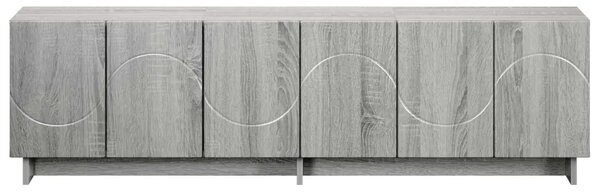 TV stalak 140 x 34 5 x 40 cm Siva Sonoma Konstruirano drvo - Siva Sonoma 140 x 34 5 x 40 cm