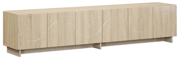 TV stalak 180 x 34 5 x 40 cm Hrast sonoma Konstruirano drvo - Hrast sonoma 179.5 x 34.5 x 40 cm
