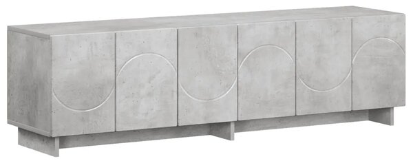 TV stalak 140 x 34 5 x 40 cm Betonska siva Konstruirano drvo - Betonska siva 140 x 34 5 x 40 cm