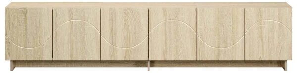 TV stalak 180 x 34 5 x 40 cm Hrast sonoma Konstruirano drvo - Hrast sonoma 179.5 x 34.5 x 40 cm