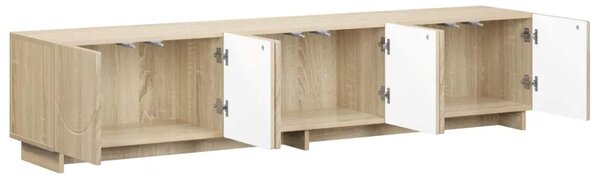 TV stalak 180 x 34 5 x 40 cm Hrast sonoma Konstruirano drvo - Hrast sonoma 179.5 x 34.5 x 40 cm