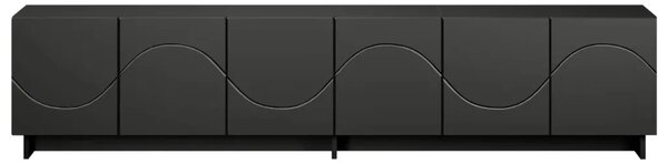 TV stalak 180 x 34 5 x 40 cm Crna Konstruirano drvo - Crna 179 5 x 34 5 x 40 cm