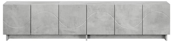 TV stalak 180 x 34 5 x 40 cm Betonska siva Konstruirano drvo - Betonska siva 179.5 x 34.5 x 40 cm