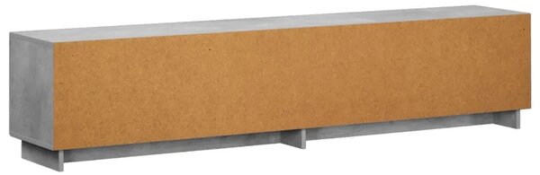 TV stalak 180 x 34 5 x 40 cm Betonska siva Konstruirano drvo - Betonska siva 179.5 x 34.5 x 40 cm