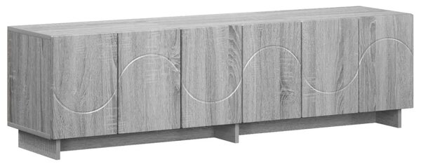 TV stalak 140 x 34 5 x 40 cm Siva Sonoma Konstruirano drvo - Siva Sonoma 140 x 34 5 x 40 cm