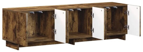 TV stalak 140 x 34 5 x 40 cm Dimljeni hrast Konstruirano drvo - Dimljeni hrast 140 x 34 5 x 40 cm