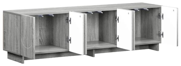 TV stalak 140 x 34 5 x 40 cm Siva Sonoma Konstruirano drvo - Siva Sonoma 140 x 34 5 x 40 cm