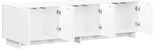 TV stalak 140 x 34 5 x 40 cm Bijela visokog sjaja - Bijela visokog sjaja 140 x 34 5 x 40 cm