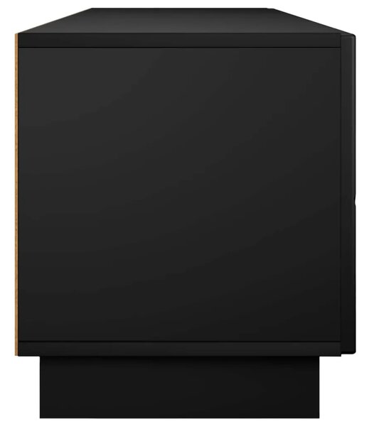 TV stalak 180 x 34 5 x 40 cm Crna Konstruirano drvo - Crna 179 5 x 34 5 x 40 cm