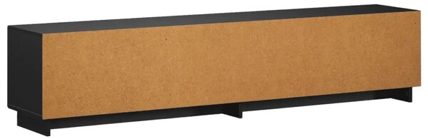 TV stalak 180 x 34 5 x 40 cm Crna Konstruirano drvo - Crna 179 5 x 34 5 x 40 cm