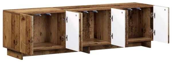 TV stalak 140 x 34 5 x 40 cm Staro drvo Konstruirano drvo - Staro drvo 140 x 34 5 x 40 cm