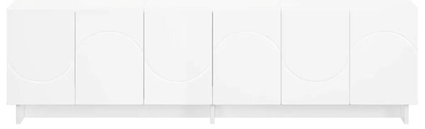 TV stalak 140 x 34 5 x 40 cm Bijela Konstruirano drvo - Bijela 140 x 34 5 x 40 cm