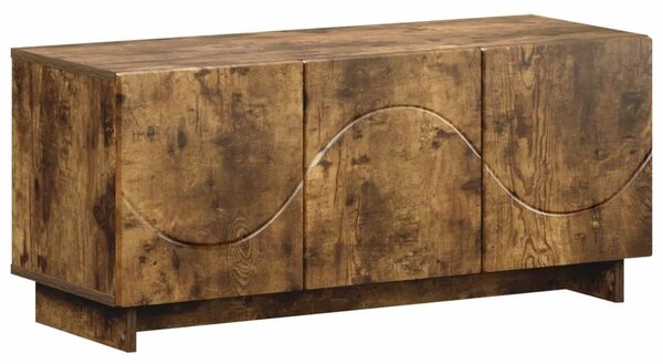 TV stalak 90 x 34 5 x 40 cm Dimljeni hrast Konstruirano drvo - Dimljeni hrast 90 x 34 5 x 40 cm