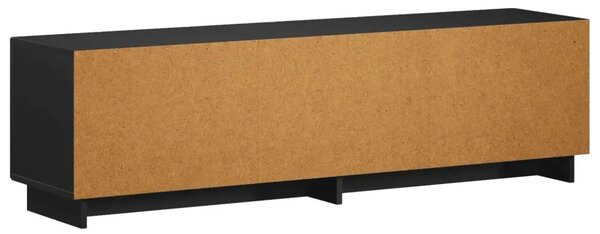TV stalak 140 x 34 5 x 40 cm Crna Konstruirano drvo - Crna 140 x 34 5 x 40 cm