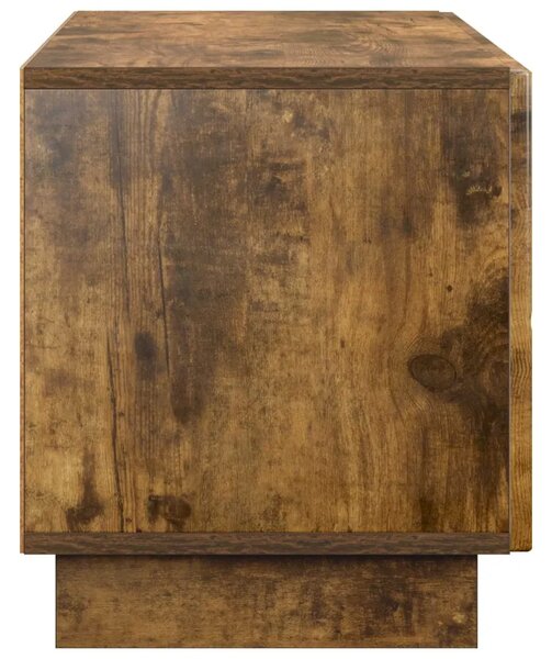 TV stalak 90 x 34 5 x 40 cm Dimljeni hrast Konstruirano drvo - Dimljeni hrast 90 x 34 5 x 40 cm