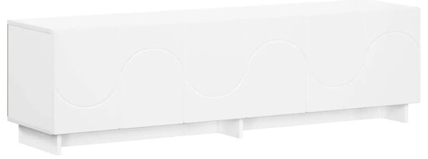 TV stalak 140 x 34 5 x 40 cm Bijela Konstruirano drvo - Bijela 140 x 34 5 x 40 cm