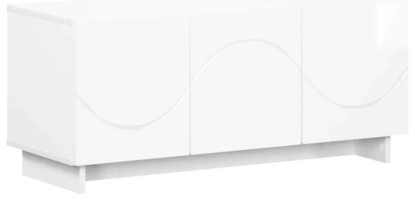 TV stalak 90 x 34 5 x 40 cm Bijela visokog sjaja - Bijela visokog sjaja 90 x 34 5 x 40 cm
