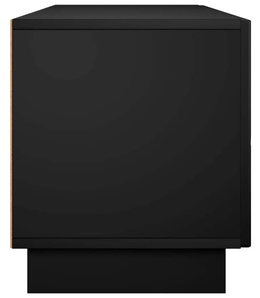 TV stalak 140 x 34 5 x 40 cm Crna Konstruirano drvo - Crna 140 x 34 5 x 40 cm