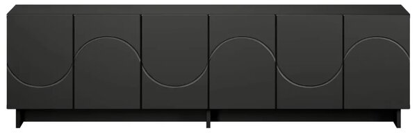 TV stalak 140 x 34 5 x 40 cm Crna Konstruirano drvo - Crna 140 x 34 5 x 40 cm