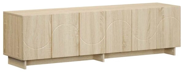 TV stalak 140 x 34 5 x 40 cm Hrast sonoma Konstruirano drvo - Hrast sonoma 140 x 34 5 x 40 cm