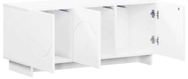 TV stalak 90 x 34 5 x 40 cm Bijela visokog sjaja - Bijela visokog sjaja 90 x 34 5 x 40 cm