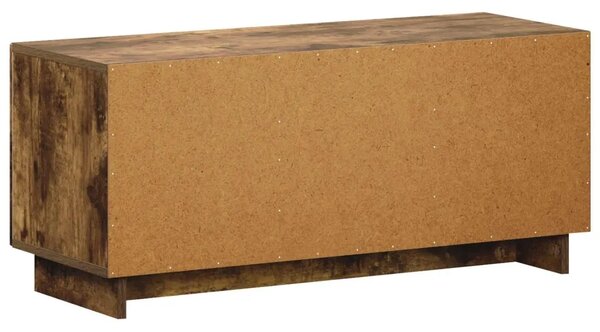 TV stalak 90 x 34 5 x 40 cm Dimljeni hrast Konstruirano drvo - Dimljeni hrast 90 x 34 5 x 40 cm