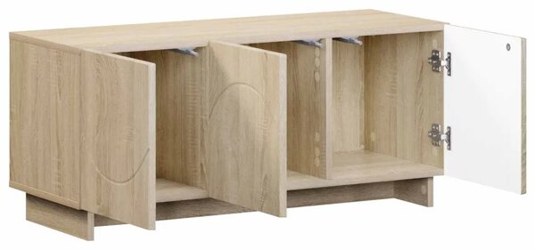 TV stalak 90 x 34 5 x 40 cm Hrast sonoma Konstruirano drvo - Hrast sonoma 90 x 34 5 x 40 cm