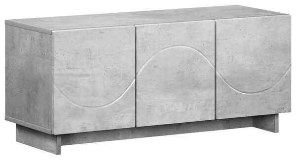 TV stalak 90 x 34 5 x 40 cm Betonska siva Konstruirano drvo - Betonska siva 90 x 34 5 x 40 cm
