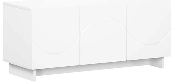 TV stalak 90 x 34 5 x 40 cm Bijela Konstruirano drvo - Bijela 90 x 34 5 x 40 cm