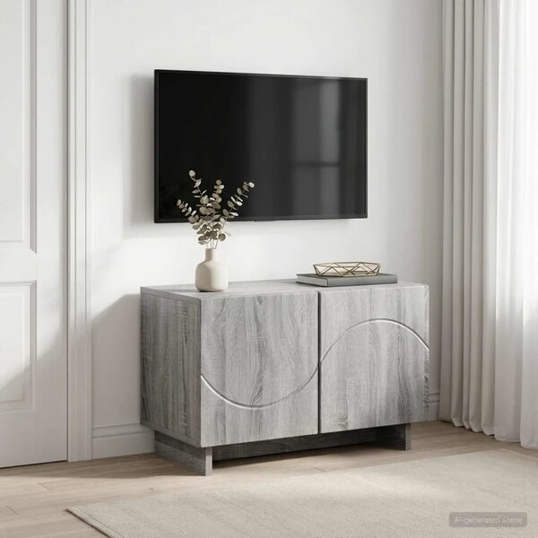 TV stalak 60 x 34.5 x 40 cm Siva Sonoma Konstruirano drvo - Siva Sonoma 60 x 34.5 x 40 cm