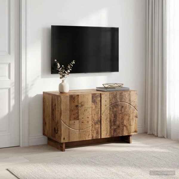 TV stalak 60 x 34.5 x 40 cm Staro drvo Konstruirano drvo - Staro drvo 60 x 34.5 x 40 cm