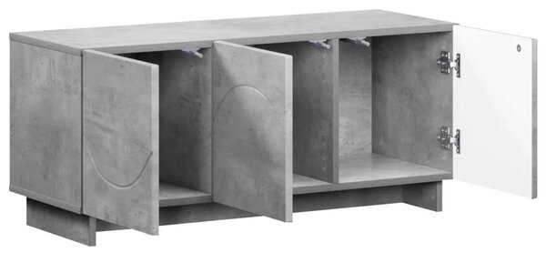 TV stalak 90 x 34 5 x 40 cm Betonska siva Konstruirano drvo - Betonska siva 90 x 34 5 x 40 cm