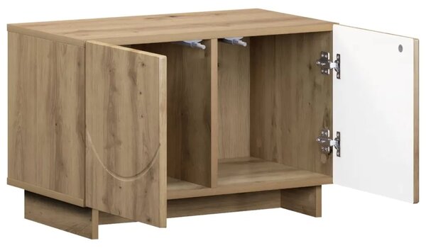 TV stalak 60 x 34.5 x 40 cm Hrast artisan Konstruirano drvo - Hrast artisan 60 x 34.5 x 40 cm